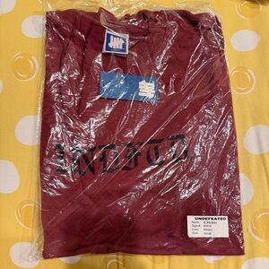 Undefeated Maroon Graphic T-Shirt